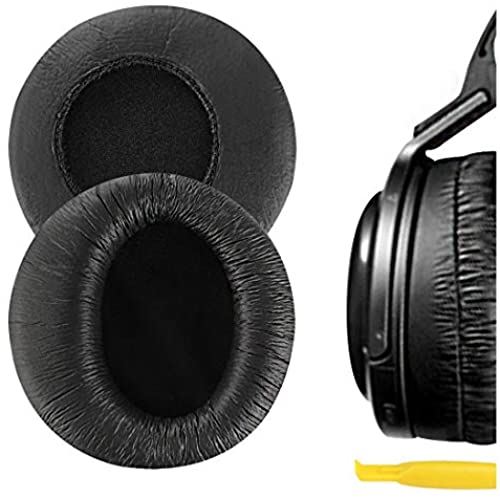 Geekria QuickFit イヤーパッド 互換性 パッド SONY MDR-RF960R, MDR-RF925R, MDR-RF985R ヘッドホンに対応 イヤパッド/イヤークッション/イヤーカップ (プロテインレザー/ブラック)