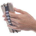 SHC やスマートフォン用安全ハンドストラップ - compatible with i Phone 8/8(Plus) - 6/6S (Plus) - 7 / 7 Plus/SE 黒/白(2)