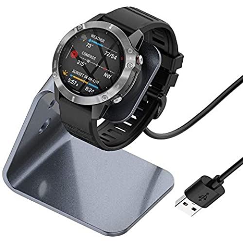 Miimall Garmin(ガーミン) 充電スタンド 充電ケーブル チャージャー 充電器 ForeAthlete 745/ForeAthlete 245/245 Music/45 Venu/Venu SQ/Venu Sq Music ... グレー