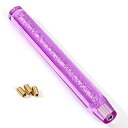 Life Palette 汎用 クリスタルシフトノブ バブル 八角 400mm 気泡入り ロング アダプター 3種付き (パープル)