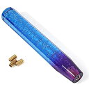 Life Palette 汎用 クリスタルシフトノブ バブル ロング 八角 300mm 気泡入り アダプター3種付き グラデーション ブルー パープル 青 紫 ...