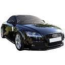 North American カスタムカバー カスタムフィット ソフトトップルーフプロテクター ハーフカバー Audi TT - Mk2 (Typ 8J) - 2006 - 2014 (ブラック)