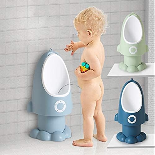 YUMOA おまる 便器トイレトレーニング 小便器 自立式 取り外し可能 取り付け簡単 男の子用 (Blue) 2