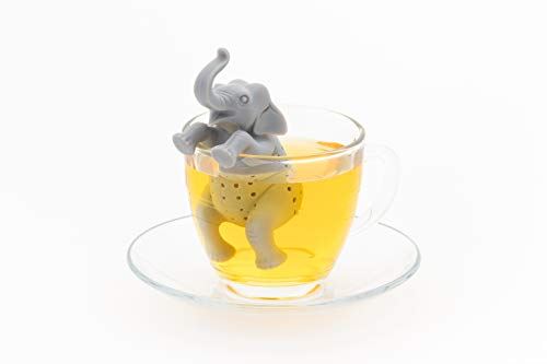 カロラータ アニマル 茶こし (アジアゾウ) シリコン 動物 ティーストレーナー [食洗機可能] ティーインフューザー 約3.8×10×4.2cm