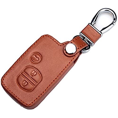 [EMY] トヨタ スマート キーケース キーホルダー アクア ヴィッツ カローラ プリウス など 選べるカラー ブラウン