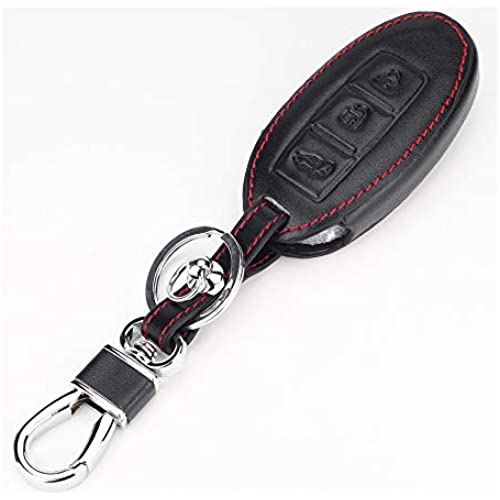 BKY 日産(NISSAN) 専用 スマートキーケース エクストレイル X-TRAIL セレナ デイズ キューブ マーチ NV350 NV200 ステージア ティアナ ノート スカイライン TIIDA 適用キーホルダー (ブラック)