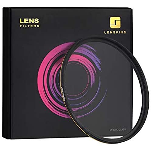 LENSKINS MRC UV レンズフィルター 58mm フィルター,高透過率 紫外線吸収 UVカット 16層コーティング加工 レンズ保護 防塵 撥水 防汚 薄型 Canon Nikon Sony対応 58mm