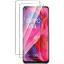 [2枚入り] OPPO A54 5G ガラスフィルム [Gos Elec] 日本旭硝子製 OPPO A54 5G OPG02 au 強化ガラス液晶保護フィルム 2.5Dラウンドエッジ加工 高透過率 硬度9H OPPO A54 5G 対応