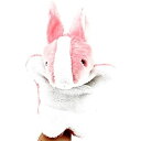 naissant かわいい ピンク の うさぎ ちゃん パペット ぬいぐるみ