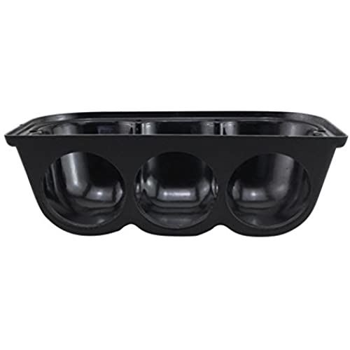 naissant 汎用 直径 60mm 3連メーター パネル 艶消し ブラック