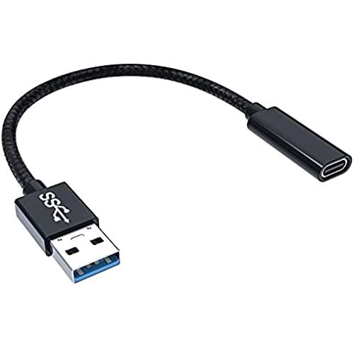 ・タイプCメスからUSB 3.1オスの変換ケーブルです。USB Aポートと接続して、type Cインターフェースを備えたスマホ、タブレット、HDD、USBメモリ、イヤホン等その他の設備をPCやチャージャーに簡単に接続できます。・最大10Gb...