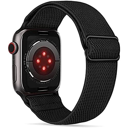 Tasikar弾性スポーツソロループ コンパチブル AppleWatchバンド40mm38mm、ナイロン編組スポーツループ、交換用ベルトApple Watchseシリーズ6/5/4/3/2/1用 (ブラック) Tasikar弾性スポーツソロループ コンパチブル AppleWatchバンド40mm38mm、ナイロン編組スポーツループ、交換用ベルトApple Watchseシリーズ6/5/4/3/2/1用 (ブラック)