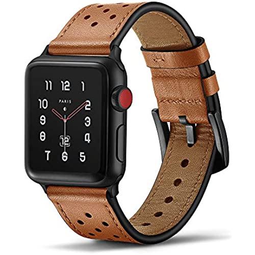 Tasikar コンパチブル Apple Watch バンド 38mm 40mm 高級 本革デザインバンド 本革 交換バンド Apple Watch SE シリーズ6 シリーズ5 / 4 (40mm) シリーズ3 / 2 / 1 ... 38mm/40mm ブラウン Tasikar コンパチブル Apple Watch バンド 38mm 40mm 高級 本革デザインバンド 本革 交換バンド Apple Watch SE シリーズ6 シリーズ5 / 4 (40mm) シリーズ3 / 2 / 1 ... 38mm/40mm ブラウン