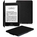 Fintie Kindle Paperwhite ケース 超薄 軽量 保護カバー オートスリープ機能付き （2016 NEW-Kindle Paperwhiteマンガモデル と 2012, 2013, 2015バージョン適応）(ブラック) 1 ブラック