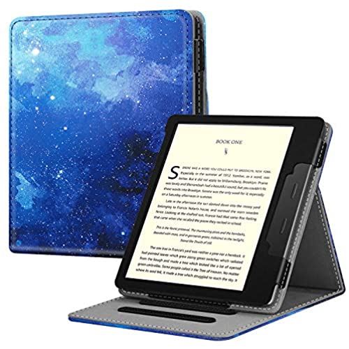 Fintie Kindle Oasis 第10世代 2019 Newモデル / 第9世代 2017 専用保護ケース 軽量 薄型 マグネット機能 オートスリープ スタンド機能 PUレザー 全面保護カバー 開閉式カバー（柄 x 星空）