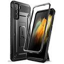 SUPCASE Galaxy S21 ケース 5G SC-01B SCG09 米軍MIL規格取得 腰掛けクリップ付属 スタンド機能 耐衝撃 防塵 保護 ケース UBPro シリーズ 黒