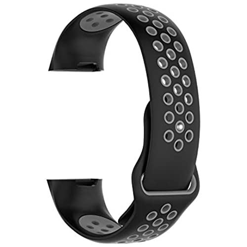 Fitbit Charge4用 バンド フィットビット4用 交換バンド 腕時計バンド 高級シリコーン製 Lサイズ Sooyeeh 柔らかい 超薄 超軽量 装着簡単 スポーツ 耐衝撃 防汗 男女兼用(ブラック+グレー) ブラック/グレー Fitbit Charge4用 バンド フィットビット4用 交換バンド 腕時計バンド 高級シリコーン製 Lサイズ Sooyeeh 柔らかい 超薄 超軽量 装着簡単 スポーツ 耐衝撃 防汗 男女兼用(ブラック+グレー) ブラック/グレー