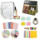 kinokoo Fujifilm チェキ instax mini 11 ケース instax mini 11 カメラケース アクセサリー 8点セット(透明) コ...