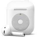 【elago】 AirPods 対応 ケース シリコン 製 カバー 耐衝撃 ノスタルジック レトロ デザイン 衝撃 吸収 傷防止 保護 アクセサリー [ Apple AirPods1 / AirPods2 Wireless Charging ... ホワイト