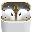 elago AirPods 対応 ダストガード 金属粉 侵入防止 防塵 アクセサリー メタリックプレート 2セット [ Apple AirPods1/AirPo...