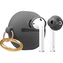 【elago】 AirPods 対応 イヤーピース カナル 型 イヤホン 落下防止 アクセサリー イヤーチップ 持ち運び用 シリコン ケース 付 2サイズ × ...