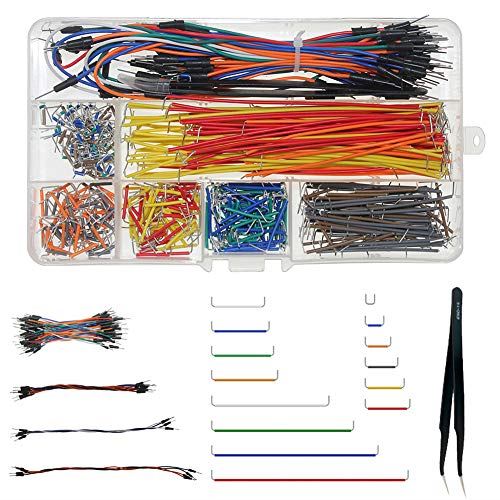 WayinTop ブレッドボード用ワイヤキット 420本 + 65本 ジャンパーワイヤ 14サイズ フレキシブル ジャン..