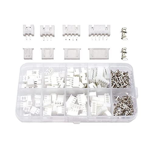 プラケース入り JST XH型端子 配線コネクター端子 2pin 3pin 4pin 5pin 2.54mm コネクタ ハウジング コ..