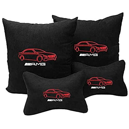 6C-HR 2個 車のヘッドレスト+2個 車 腰まくら,素材：布,C-HR車に適しています