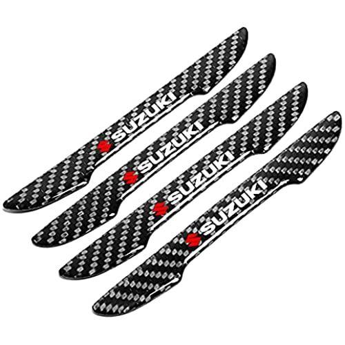 楽天T.M.BストアEZRA サイドドアガード ドアトリム サイドドアバンパー 高品質炭素繊維 保護ステッカー自動車用 ドアプロテクター カー保険用品 炭素繊維 傷防止 防衝撃 防水仕様 車ドアガード 高い保護力 簡単設置 汎用 SUZUKI （ブラック）…