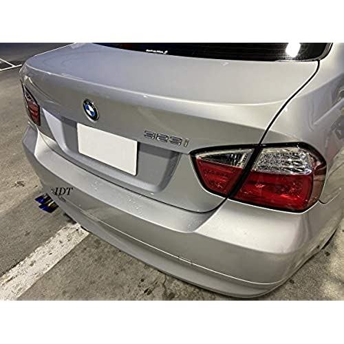 ミニウエス付 BMW E90 323i マフラーカッター チタンカラー E91 E92 E93 325i 328i 2本出し (チタンカラー)