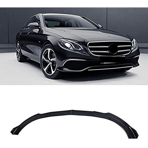 CARIG フロントスポイラー メルセデスベンツ 2016-2019 Eクラス W213 AMG スポーツ リップスポイラー フロントバンパー カーボン調塗装済み ガーニッシュ フロントプレート バンパーリップ 3本セット 外装 パーツ