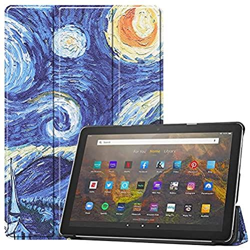 Gosento For Fire HD 10 Plus/HD 10 2021 P[X JOܔ^X^hP[X PUU[ Fire HD 10 Plus Jo[ (C-04) Color04