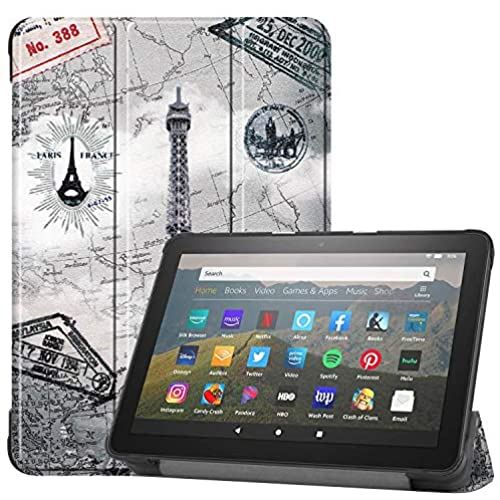 Shron Fire HD 8 2020/Fire HD 8 plus P[X O܂X^hJo[ ^ y }Olbg I[gX[vP[X PU U[Jo[ HD 8 2020-7