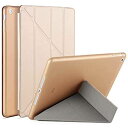 ケース iPad iPad2 ケース iPad3 ケース iPad4 ケース スタンド機能 レザー(PU) オートスリープ 傷つけ防止 タイプ iPad2/3/4世代専用スマートカバー IPAD 2/3/4 ゴールド gold