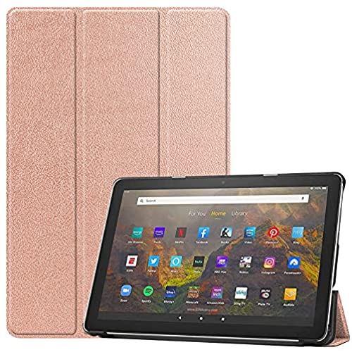 Fire HD 10 2021 / Fire HD 10 Plus P[X yShronz O܂X^hJo[ ^ y }Olbg I[gX[vP[X PU U[Jo[ (S[h)