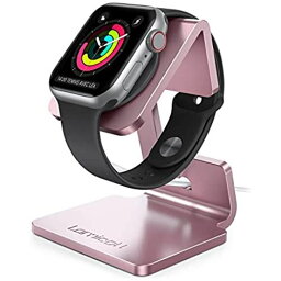 Apple Watch 充電スタンド Series 6 SE 5 4 3 2 38mm 40mm 42mm 44mm 全機種対応 置くだけで充電 Lomicall アップル ウォッチ 卓上スタンド : applewatch アルミ ... ローズゴールド