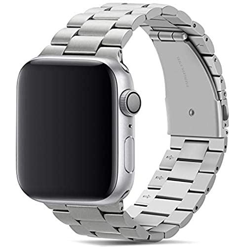 Tasikar コンパチブル Apple Watch バンド 44mm 42mm プレミアムステンレススチールメタル交換バンド Apple Watch SE シリーズ6 シリーズ5 / 4 (44mm) シリーズ3 / 2 / 1 (42mm)用 (シルバー) 42mm/44mm Tasikar コンパチブル Apple Watch バンド 44mm 42mm プレミアムステンレススチールメタル交換バンド Apple Watch SE シリーズ6 シリーズ5 / 4 (44mm) シリーズ3 / 2 / 1 (42mm)用 (シルバー) 42mm/44mm