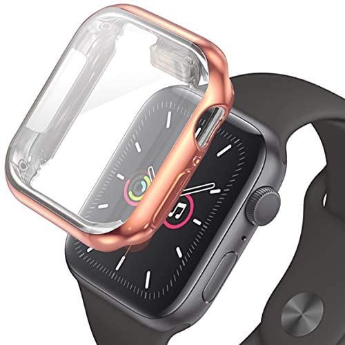 Apple Watch アップルウォッチ フルカバーケース ピンクゴールド PinkGold 42mm / Series3 Series2 ケース カバー 全面保護 耐衝撃 シリーズ 2/3：42mm