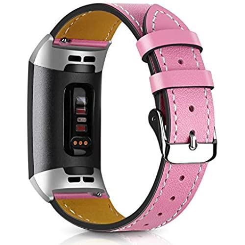 Vodtian for Fitbit Charge 4 / Fitbit Charge 3 / Charge 3 SE バンド/ベルト 交換 本革製 スマートウォッチ バンドファション スポーツ男性 女性 おしゃれ (ピンク) Vodtian for Fitbit Charge 4 / Fitbit Charge 3 / Charge 3 SE バンド/ベルト 交換 本革製 スマートウォッチ バンドファション スポーツ男性 女性 おしゃれ (ピンク)
