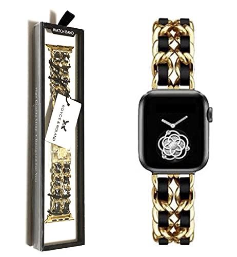 Royce&Roland チェーンブレスレット Apple Watch アップルウォッチ 専用box付_38/40 gold/black