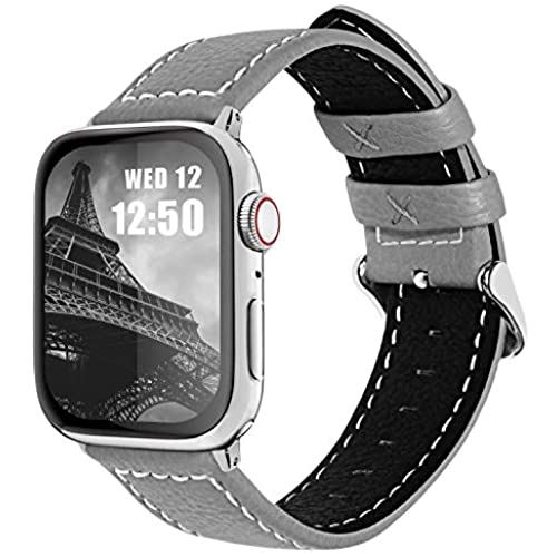 Fullmosa コンパチ Apple Watch バンド ベルト アップルウォッチバンド 42mm 44mm Fullmosa apple watch series6/5/4/3/2/1、SEに対応 バンド 本革レザー ... 42mm/44mm グレー Fullmosa コンパチ Apple Watch バンド ベルト アップルウォッチバンド 42mm 44mm Fullmosa apple watch series6/5/4/3/2/1、SEに対応 バンド 本革レザー ... 42mm/44mm グレー