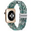 Miimall 対応Apple Watch 1/2/3/4/5/6/SE 樹脂バンド Apple Watch 3 40mm 交換バンド バンド 樹脂材質 ステンレス 調節可能 アップルウォッチ 3 38mm スマート ウォッチ 交換バンド ベルト(フラワーグリーン|38mm 40mm)