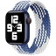 apple watch バンド iwatch バンド 【2021年最新スタイル】デッドソロループ 編組バンド apple watch 6/5/4/3/2/1/SEに対応 アップルウォッチ バンド 42mm/44mm-s ブルー+ホワイト