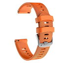 For Garmin時計ストラップ20mm幅for_Garmin Forerunner 645/645 Music / 245/245 Music Vivomove HR Vivoactive 3/3 Music For_GT 1/2スポーツスマートウォッチストラップ オレンジ(2)
