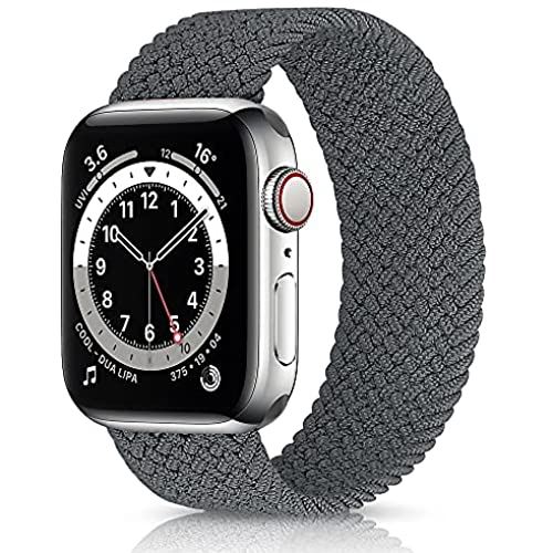 Apple watch バンド アップルウォッチ バンド ブレイデッドソロループ 編組バンド コンパチブル スポーツバンド 交換ベルト 柔らかいシリコーン糸混紡リサイクルヤーン素材 apple watch Series ... 42/44mm-S グレー Apple watch バンド アップルウォッチ バンド ブレイデッドソロループ 編組バンド コンパチブル スポーツバンド 交換ベルト 柔らかいシリコーン糸混紡リサイクルヤーン素材 apple watch Series ... 42/44mm-S グレー