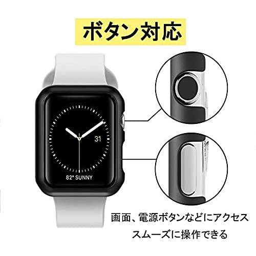 Miimall Apple Watch金属製保バンパー ケース 超軽量型 耐衝撃性 装着簡単 シンプル メタリック材質 アップルウォッチSeries3 2 1カバー(シルバー 42mm)