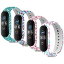 T-BLUER Compatible with Xiaomi Mi Band 5/Mi Band 6 Band,Xiaomi Miband 5/6Υꥳ󥫥եʸѥȥåס饹ץեåȥͥХ ... 4pcs02