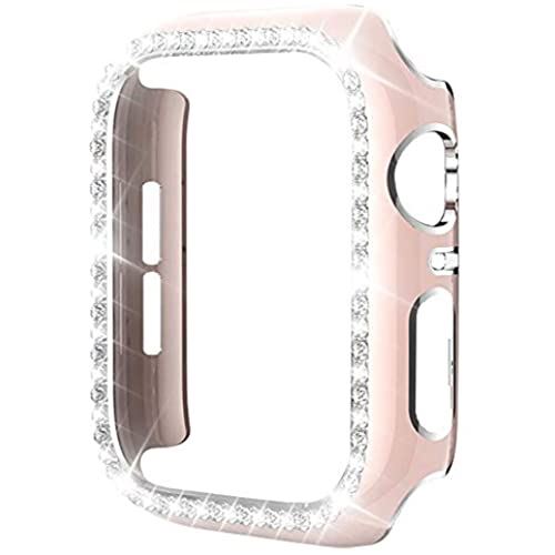 Miimall 対応Apple Watch1/2/3 保護ケース アップルウォッチ 38mm 専用カバー 傷防止 ラインストーン お洒落 キラキラ 超簿軽量 装着簡単 PC材質 Apple Watch 3 保護バンパー(38mm|縁:シルバーxピンク) Miimall 対応Apple Watch1/2/3 保護ケース アップルウォッチ 38mm 専用カバー 傷防止 ラインストーン お洒落 キラキラ 超簿軽量 装着簡単 PC材質 Apple Watch 3 保護バンパー(38mm|縁:シルバーxピンク)