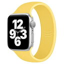 Huoct コンパチブル apple watch バンド アップルウォッチ バンド iwatch バンド スポーツバンド 38mm 40mm 42mm 44mm apple watch series 6/5/4/3/2/1/SE対応 柔らかいシリコン素材 防汗 防水 交換ベルト 2020年最新版 42mm/44mm-L イエロー(2)