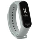 XIHAMA For Xiaomi Mi Band 4 Mi Band 3 最新ブレスレット バンド ベルト 交換用 シリコン製 カラフル 11色あり (灰色)